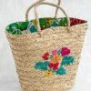 Natural Life Embroidered Straw Tote -Natural Life Shop BAG449