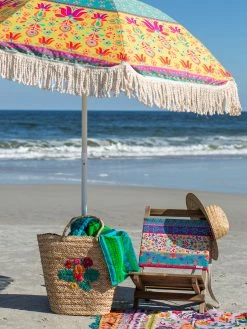 Natural Life Embroidered Straw Tote -Natural Life Shop BAG449 A2