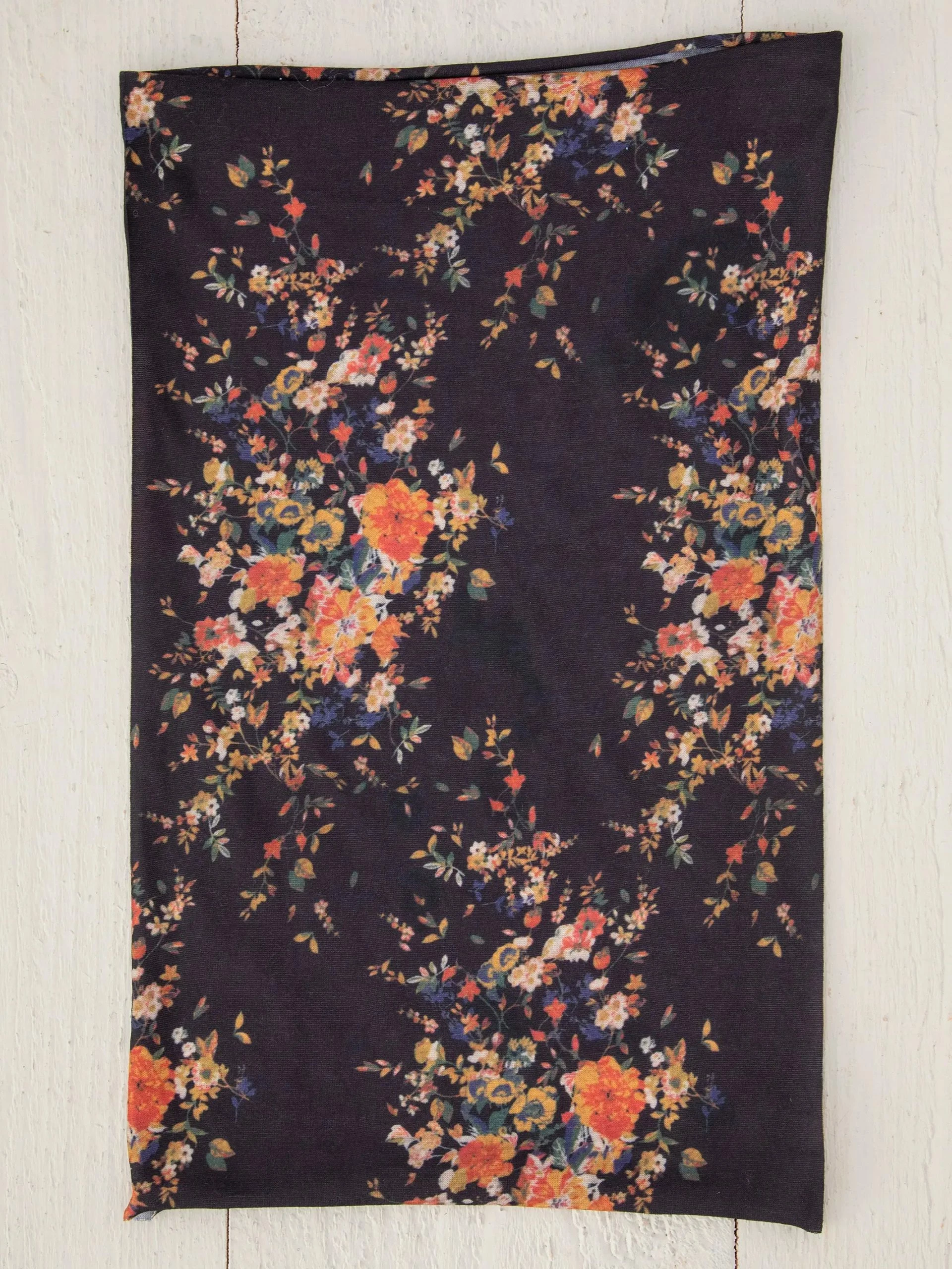 Natural Life Full Boho Bandeau® Headband - Black Red Bouquets 4 Natural Life Full Boho Bandeau® Headband - Black Red Bouquets - Image 2