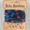 Natural Life Full Boho Bandeau® Headband - Black Green Ivy Floral -Natural Life Shop BBW024