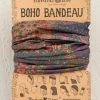 Natural Life Full Boho Bandeau® Headband - Dark Patchwork -Natural Life Shop BBW329 1
