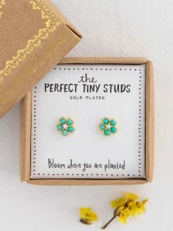 Natural Life Perfect Tiny Stud Earrings - Daisies -Natural Life Shop ERNG000026 google