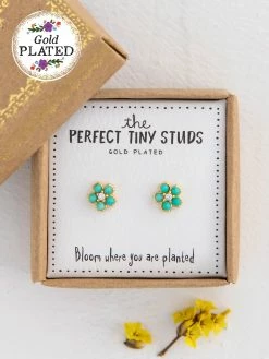 Natural Life Perfect Tiny Stud Earrings - Daisies