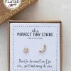 Natural Life Perfect Tiny Stud Earrings - Star & Moon -Natural Life Shop ERNG057