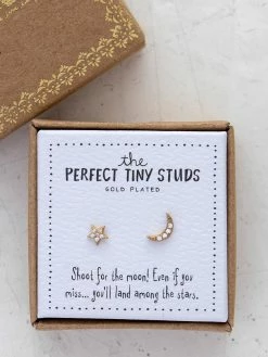 Natural Life Perfect Tiny Stud Earrings - Star & Moon 7 Natural Life Perfect Tiny Stud Earrings - Star & Moon -Natural Life Shop ERNG057 google