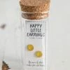 Natural Life Happy Little Stud Earrings - Smiley 1 Natural Life Happy Little Stud Earrings - Smiley -Natural Life Shop ERNG111