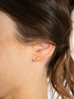 Natural Life Happy Little Stud Earrings - Smiley -Natural Life Shop ERNG111 2