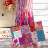 Natural Life Carry All Tote Bag - Patchwork Be Happy -Natural Life Shop GBAG000053 1