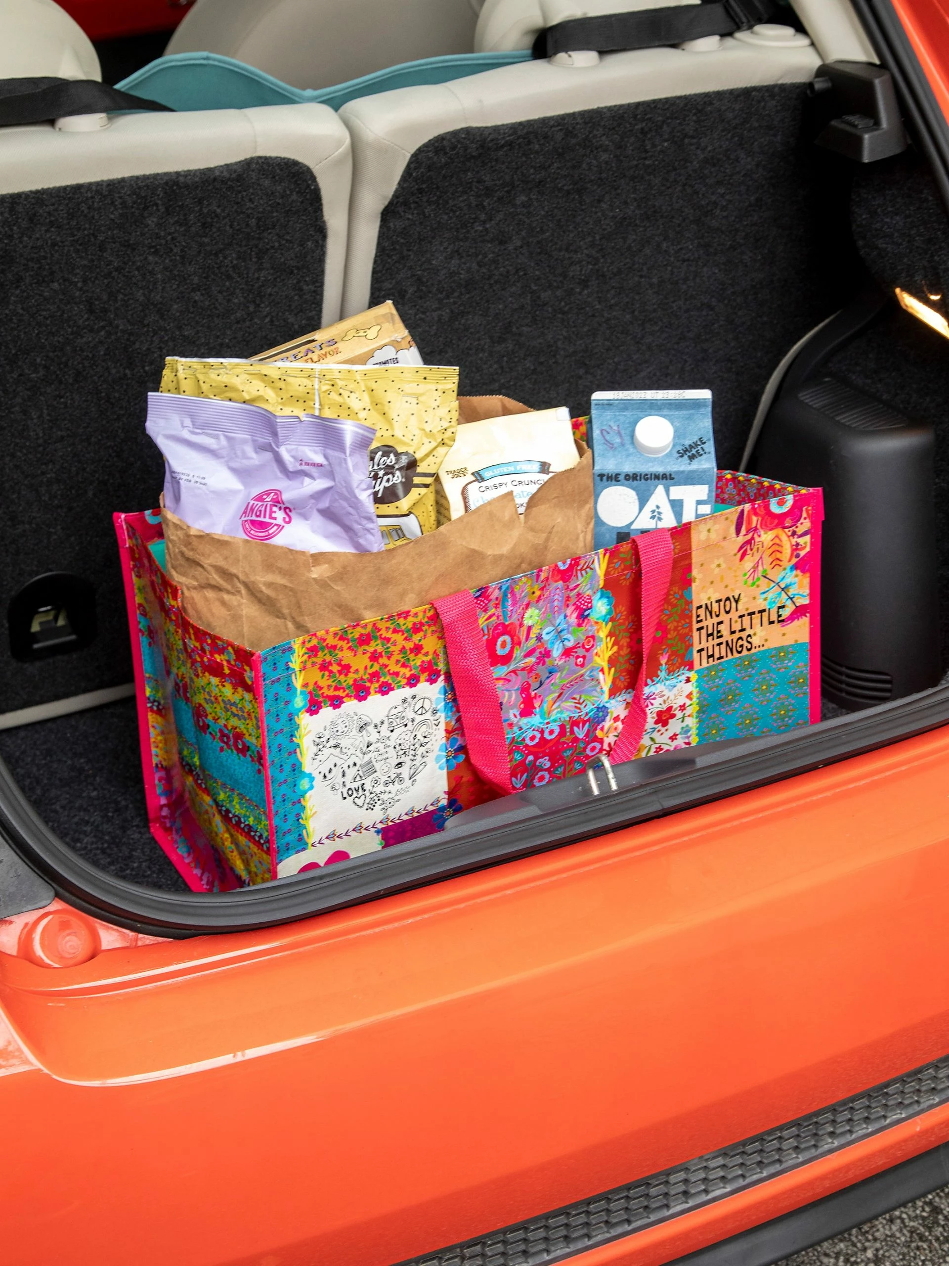 Natural Life Carry All Tote Bag - Patchwork Be Happy 4 Natural Life Carry All Tote Bag - Patchwork Be Happy - Image 2