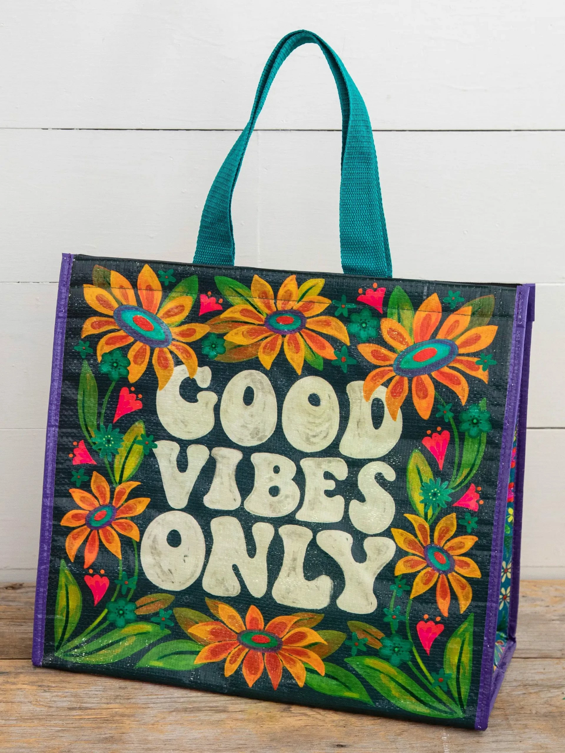 Natural Life Insulated Cooler Tote - Good Vibes Only 4 Natural Life Insulated Cooler Tote - Good Vibes Only - Image 2