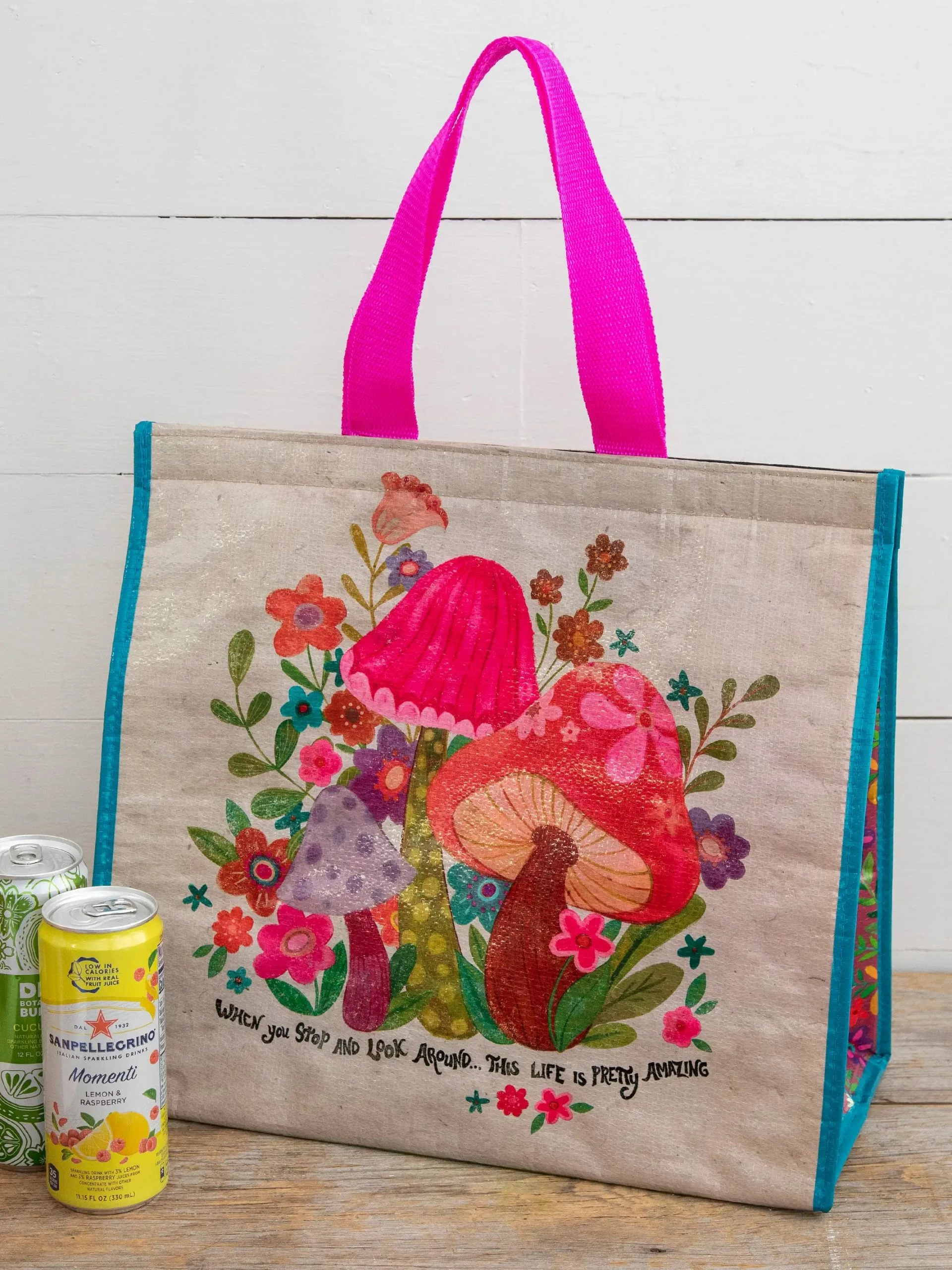 Natural Life Insulated Cooler Tote - Life Is Amazing 6 Natural Life Insulated Cooler Tote - Life Is Amazing - Image 4