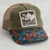 Natural Life Canvas Trucker Hat - Mountains -Natural Life Shop HAT100
