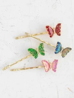 Natural Life Bobby Pins, Set Of 4 - Butterfly -Natural Life Shop HCL152 1