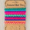 Natural Life Textured Hair Ties, Set Of 10 - Rainbow 2 Natural Life Textured Hair Ties, Set Of 10 - Rainbow -Natural Life Shop HDBN000022