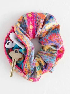 Natural Life Hideaway Scrunchie - Folk Flower Patchwork