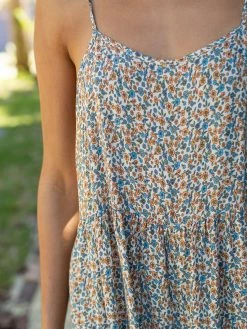 Natural Life Zoe Wide-Leg Jumpsuit - Cream Floral Border -Natural Life Shop JUMP315 A4