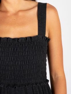 Natural Life Brynn Wide-Leg Knit Jumpsuit - Charcoal 8 Natural Life Brynn Wide-Leg Knit Jumpsuit - Charcoal -Natural Life Shop JUMP371 CLOSEUP