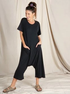 Natural Life Nomad Knit Jumpsuit - Charcoal