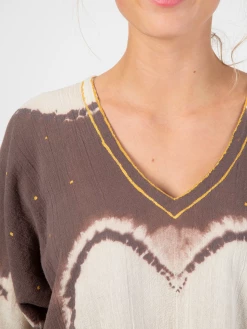 Natural Life Sayulita Kaftan - Charcoal -Natural Life Shop KFT020 A4 20copy