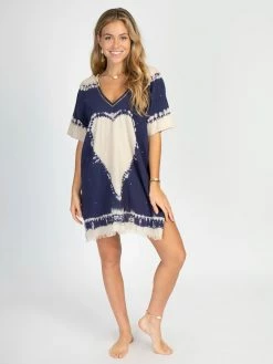 Natural Life Sayulita Kaftan - Indigo -Natural Life Shop KFT021 20copy