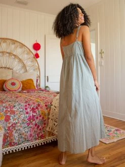 Natural Life Sidney Maxi Dress - Dusty Light Blue -Natural Life Shop LHDRS1924 2