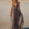 Natural Life Sandy Maxi Dress - Black Peach Floral