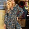 Natural Life Ansley Woven Tunic Shirt Dress - Paisley Floral -Natural Life Shop LHDRS2133