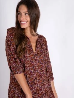 Natural Life Sage V-Neck Maxi Dress - Coco Floral -Natural Life Shop LHDRS2163 1