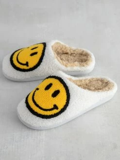 Natural Life Icon Sherpa Slippers - Smiley Face 8 Natural Life Icon Sherpa Slippers - Smiley Face -Natural Life Shop MAS000017