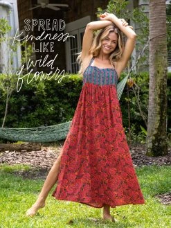 Natural Life Patti Side Slit Maxi Dress - Red Orange Mixed Print 9 Natural Life Patti Side Slit Maxi Dress - Red Orange Mixed Print -Natural Life Shop MixedPrintPattiDress SpreadKindness 2130x2840 NoBorder
