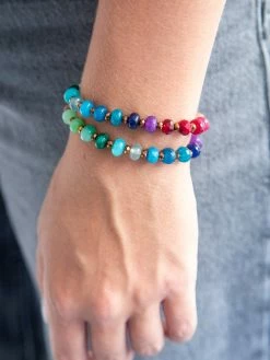 Natural Life Rainbow Stone Bracelet Choker -Natural Life Shop N000019 3