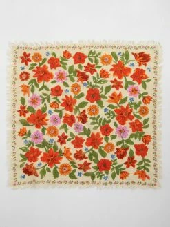 Natural Life Printed Bandana - Cream Floral