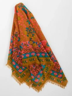 Natural Life 4-in-1 Scarf - Teal Goldenrod Mandala 10 Natural Life 4-in-1 Scarf - Teal Goldenrod Mandala -Natural Life Shop SCV000018