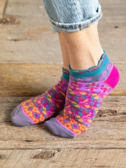 Natural Life Cozy Ankle Socks, Set Of 3 - Mustard Floral -Natural Life Shop SOCK000046 2