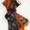 Natural Life Blossom Socks & Scrunchie, Set Of 3 - Rust -Natural Life Shop SOCK000055