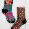 Natural Life Printed Weekend Sock Set, Set Of 2 - Grateful -Natural Life Shop SOCK000056