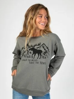 Natural Life Comfy Pocket Sweatshirt - Take The Trail -Natural Life Shop SWTR105