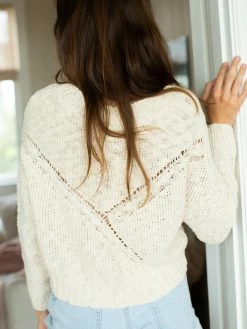 Natural Life Cable Knit Cardigan - Cream 7 Natural Life Cable Knit Cardigan - Cream -Natural Life Shop SWTR321 A1