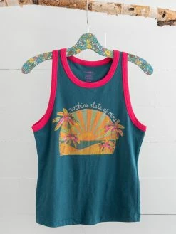 Natural Life Ringer Tank Top - Sunshine State Of Mind -Natural Life Shop TEE000625 1