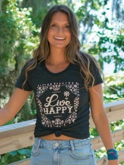 Natural Life Perfect Fit Tee Shirt - Live Happy -Natural Life Shop TEE000928