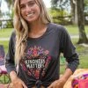 Natural Life Long Sleeve Boho Tee Shirt - Kindness Matters