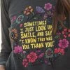 Natural Life Long Sleeve Boho Tee Shirt - Look Up And Smile -Natural Life Shop TEE2112 1