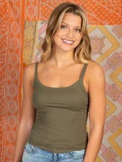 Natural Life The Everyday Layering Tank Top - Olive