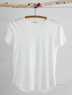 Natural Life Short Sleeve Weekend Tee Shirt - White -Natural Life Shop TOP593 A1