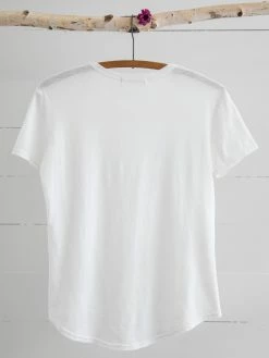 Natural Life Short Sleeve Weekend Tee Shirt - White -Natural Life Shop TOP593 A2