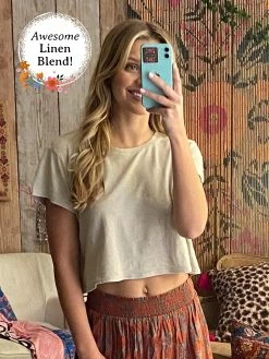 Natural Life All Day Tee Shirt - Sand -Natural Life Shop TOP627