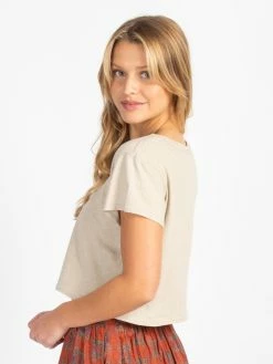 Natural Life All Day Tee Shirt - Sand -Natural Life Shop TOP627 A1