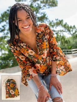 Natural Life Tunic-In-A-Bag - Orange Floral
