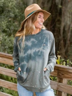 Natural Life Tie-Dye Sweatshirt - Sage