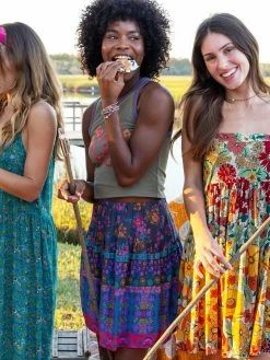 Natural Life Calla Skirt - Border Print